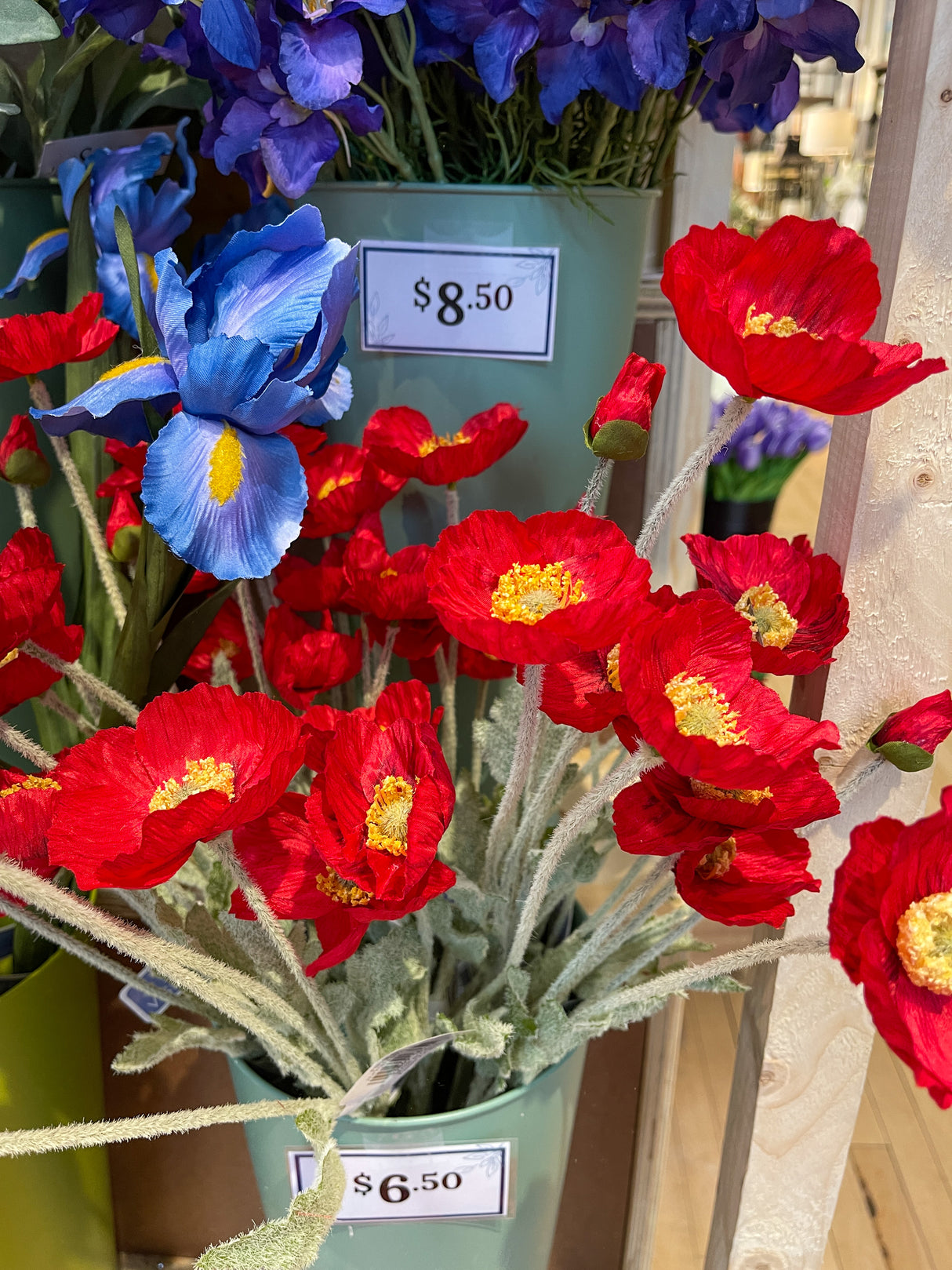 Red Poppy Spray
