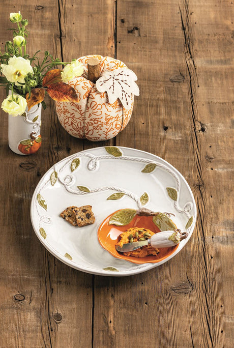 Pumpkin Vine Chip and Dip Server Set