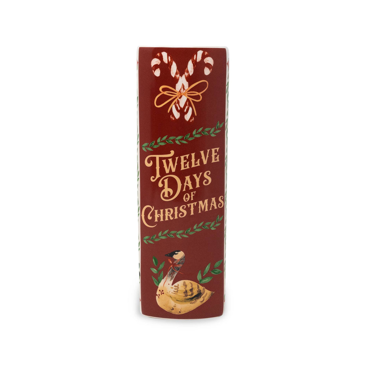 Twelve Days of Christmas Large Book Vase