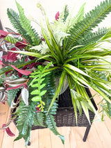 27" UV Protected Burgundy Falls Porch Pot