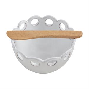 Circle Scalloped Tidbit Bowls