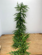 76” Green Oversized Norfolk Lighted Garland Multi & Warm