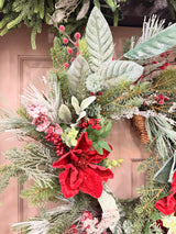 28" Winterberry Noel Wreath