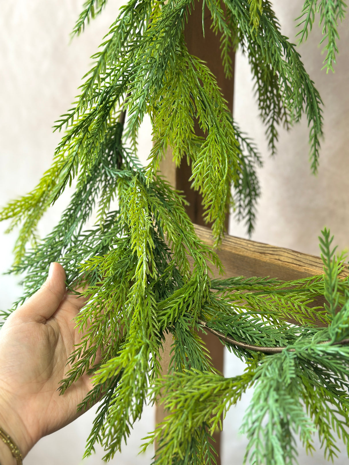 72" Real Touch Peaceful Pine Garland