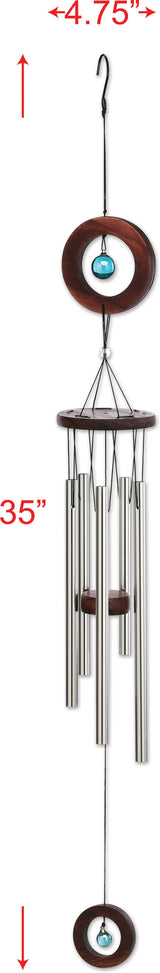 35" Circle Wind Chime Garden Decor