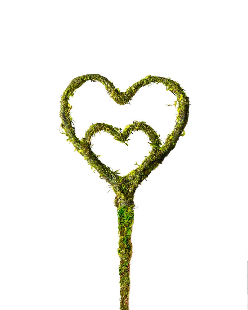 Heart Moss Pick Set of 3