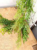 6' Mixed Greens Fern Garland
