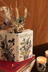 Wildflowers Open Book Vase