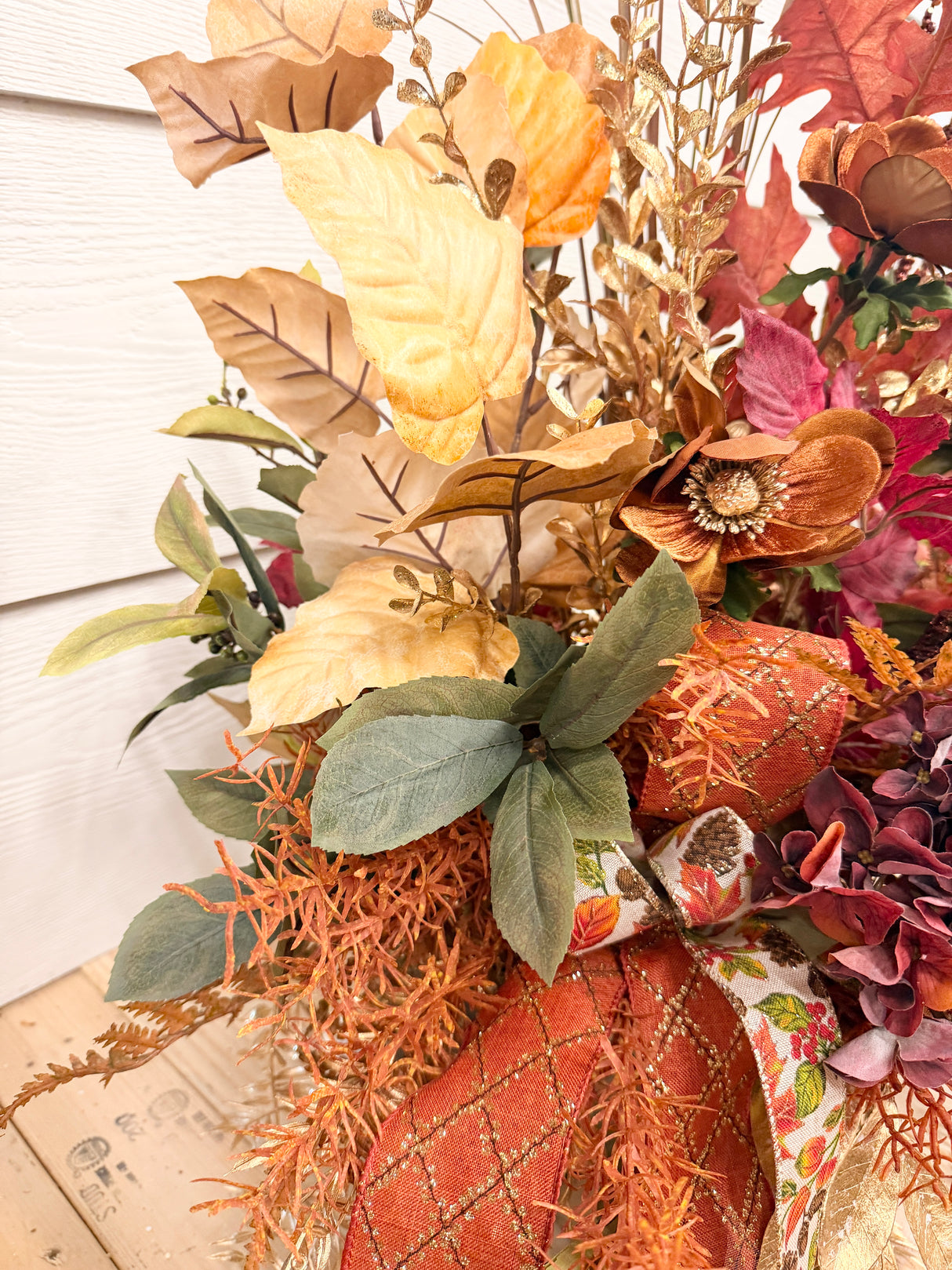 33" Fires of Fall Porch Pot