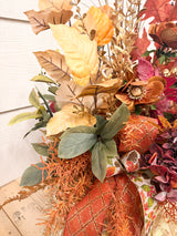 33" Fires of Fall Porch Pot