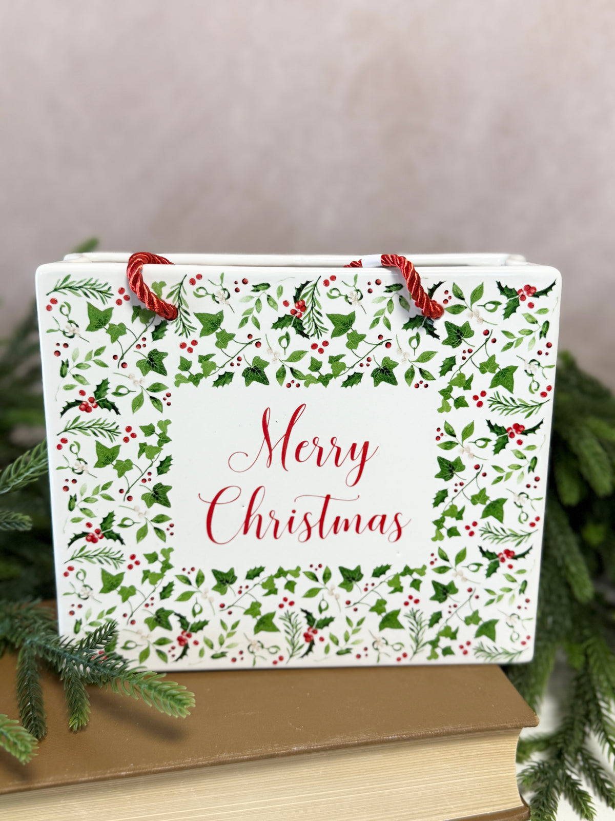 Merry Christmas Ceramic Bag