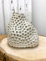 Coarse Stoneware Organic Vases Set of 2