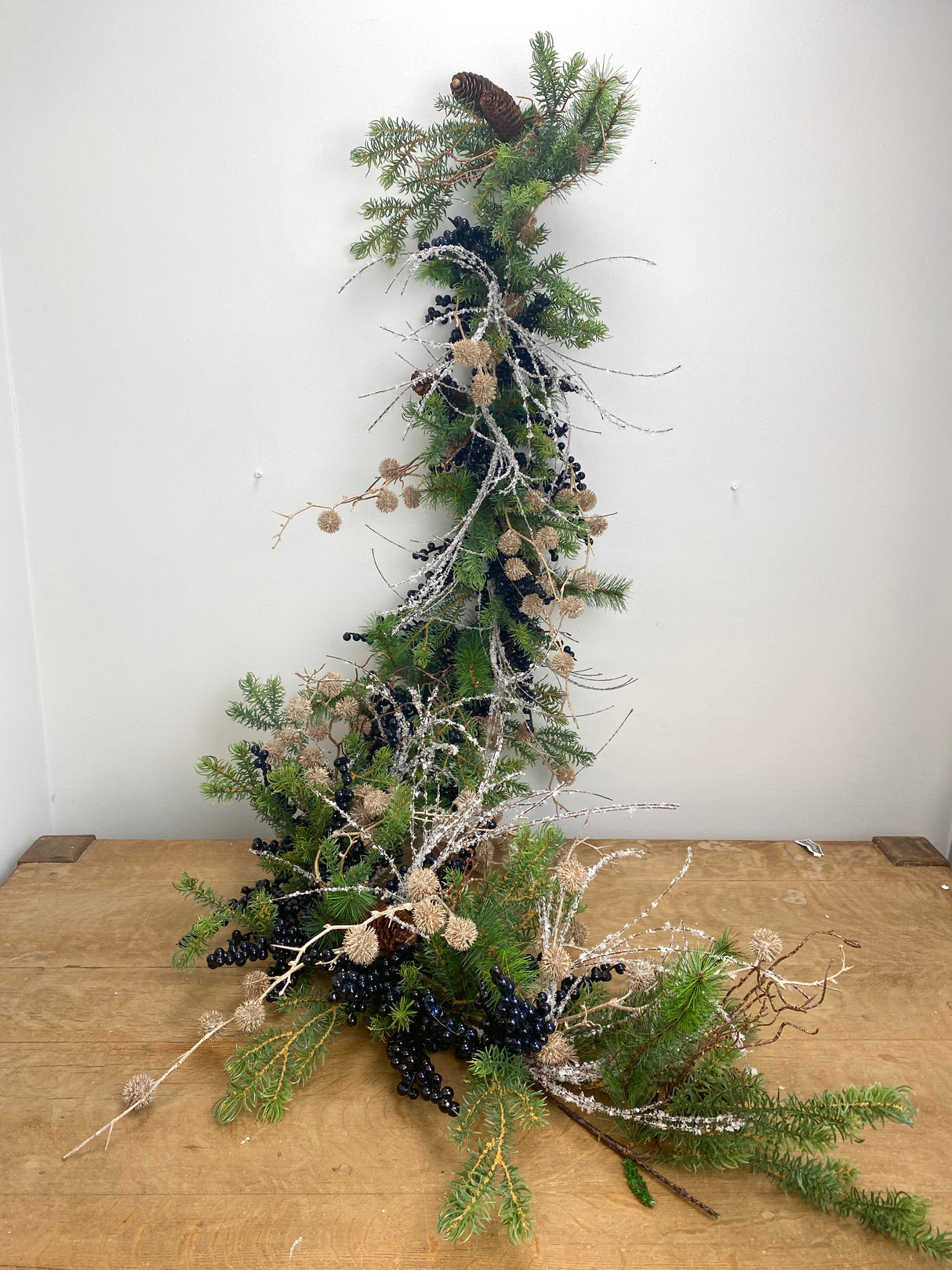 52" Frosty Berries Garland