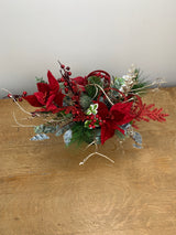 22" Red Sparkle Season Centerpiece