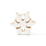 Enameled Wood Snowflakes - 3 Sizes