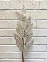 Platinum Iced Leaves Spray