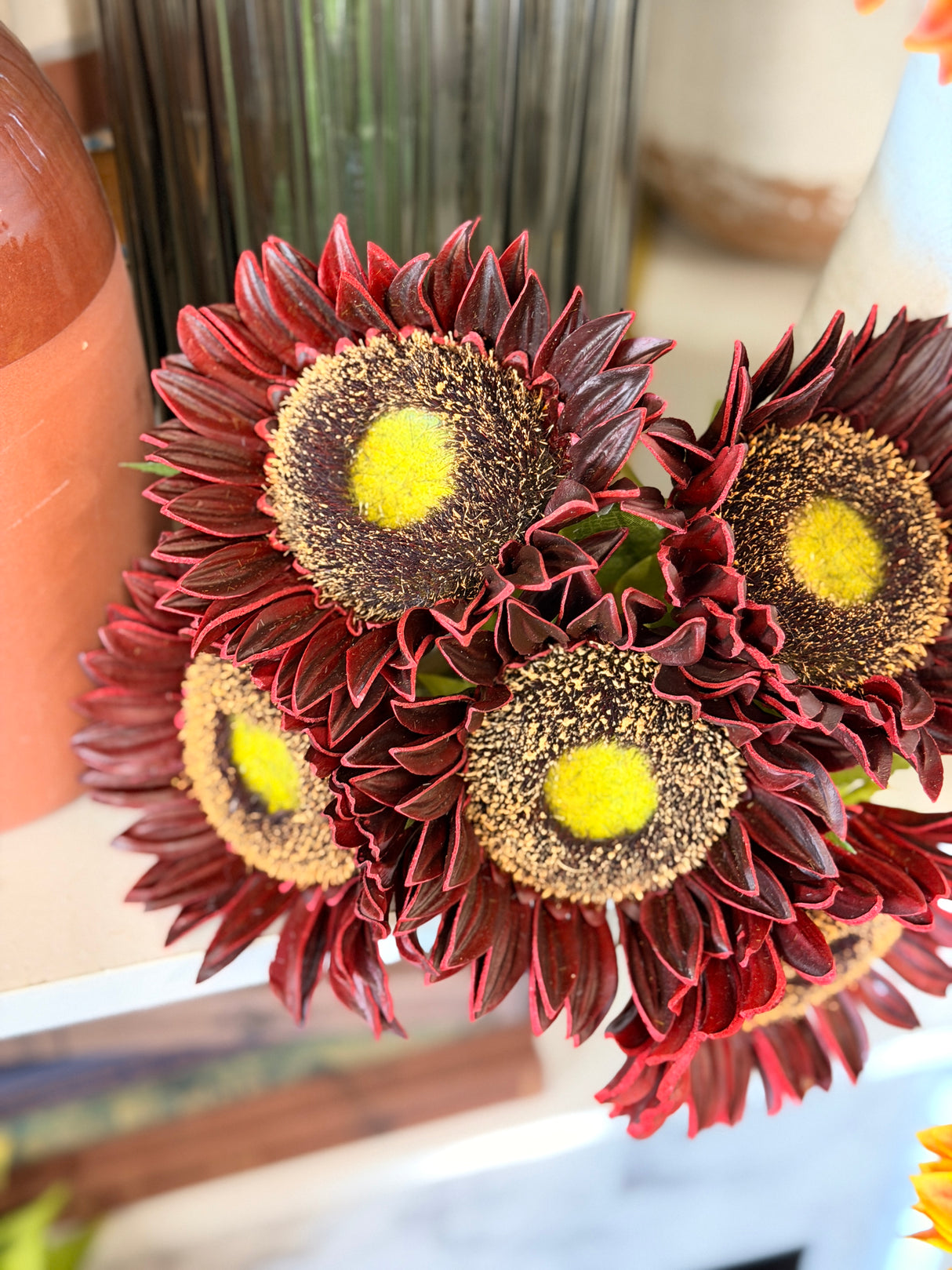 Rust Real Touch Sunflower Bundle