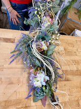 Cream Wrapped Twig Bendy Vine Garland