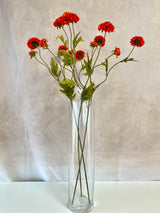 Warm Orange Pom-Pon Mum Spray