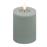 Fia Green Stripe 3x4" Candle