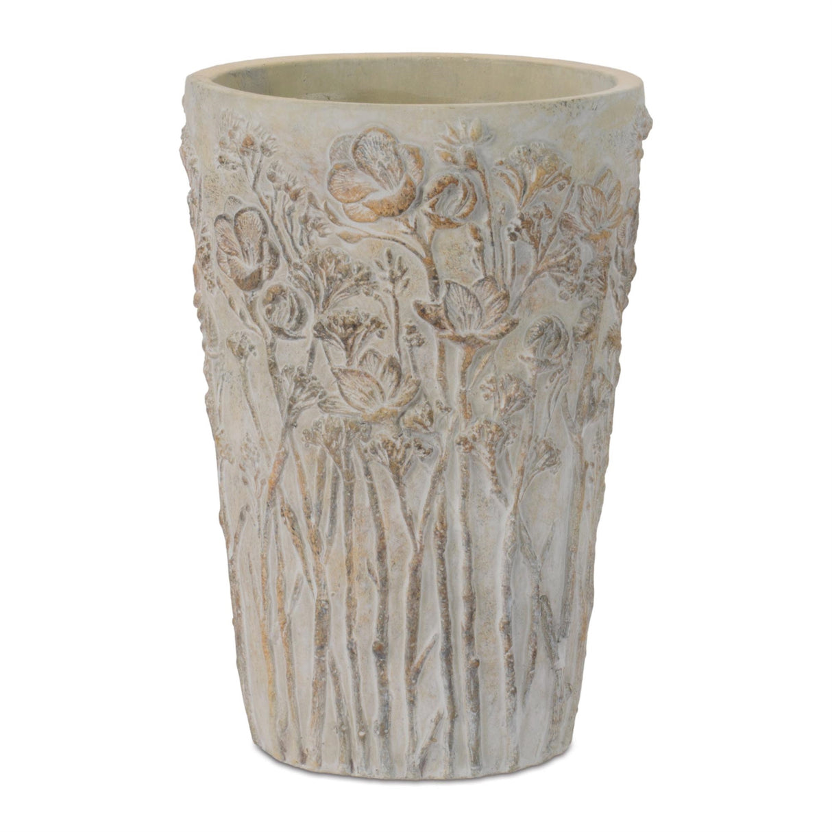 Flower Field Cement Planter - 2 Sizes