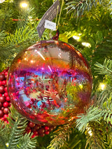 Small Candy Iridescent Glass Ornament