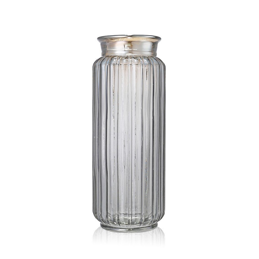 Evora Ribbed Glass Vase
