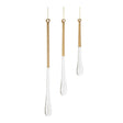 Gold Icicle Ornament Set for Christmas home decor from Magnolias Home Decor