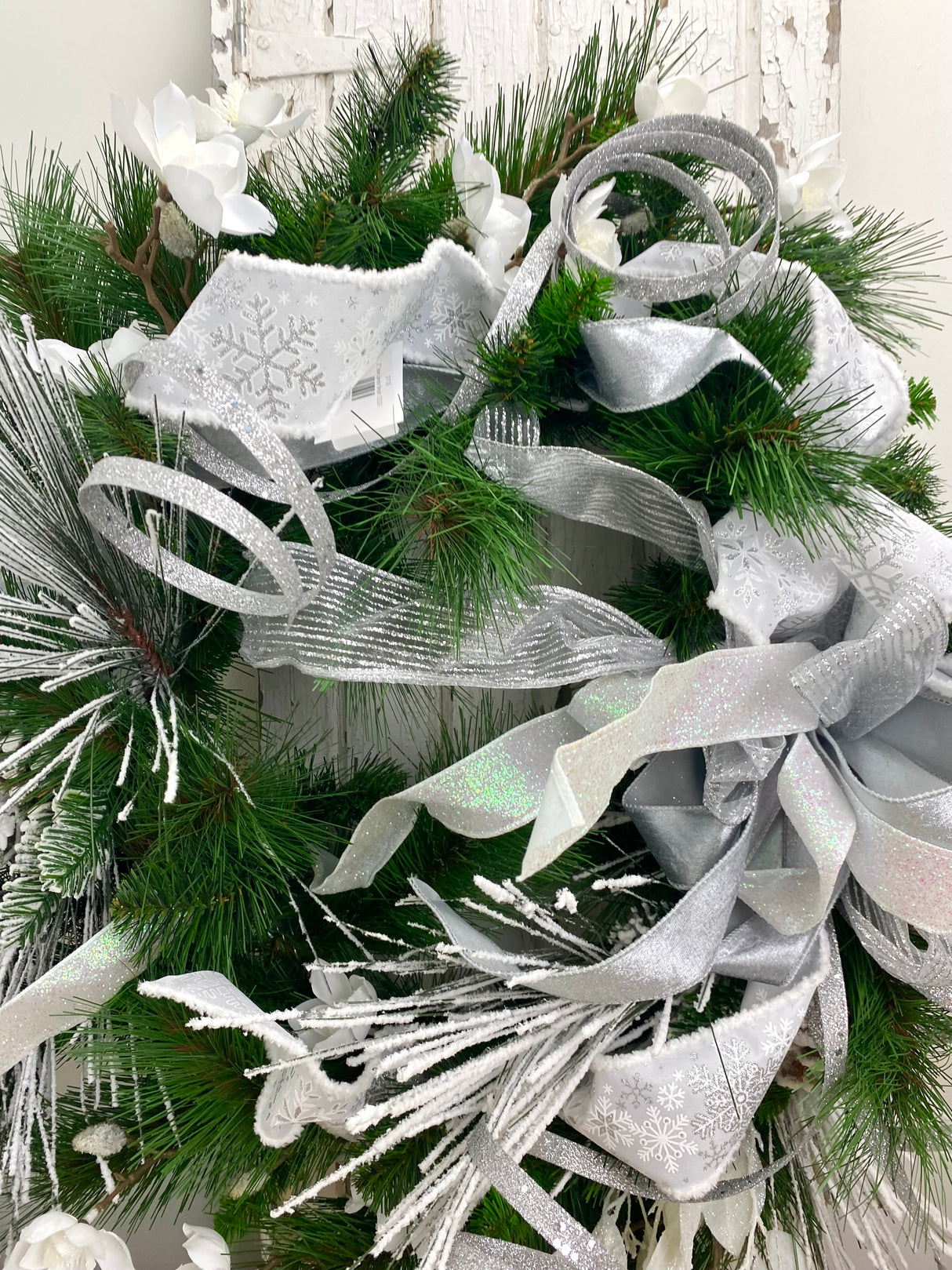 27" Snowy Splendor Wreath