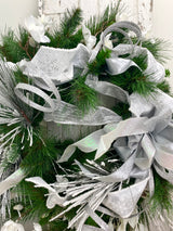 27" Snowy Splendor Wreath