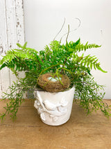 17" Nestled Greens Centerpiece