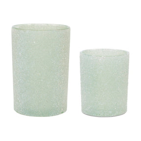 Ice Storm Glass Candleholder for Christmas home decor from Magnolias Home Decor