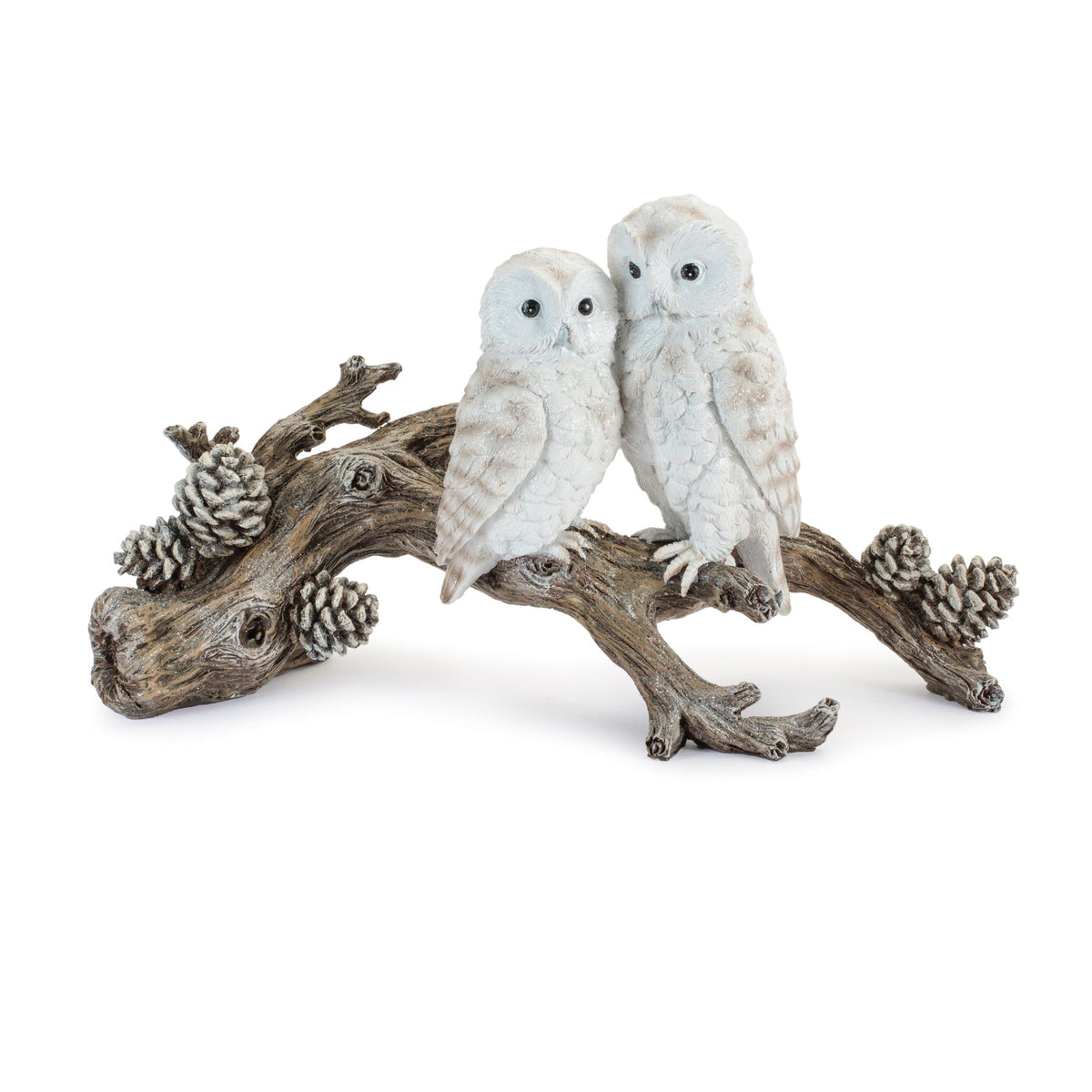 Winter Owls on Branch for Christmas home decor from Magnolias Home Decor