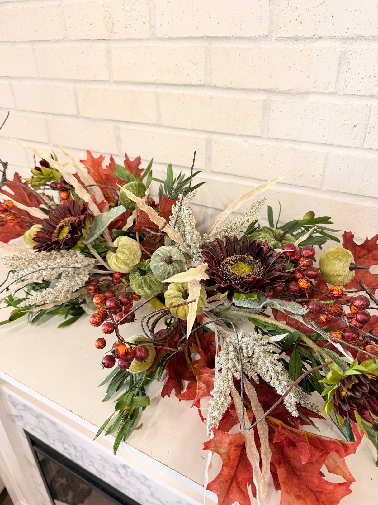 34" Autumn Homestead Swag
