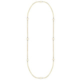 Believer Cross Station Necklace in Gold