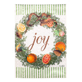 Joy Wreath Moire Garden Flag