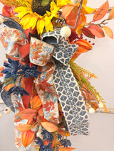 33" Fall In Full Bloom Swag
