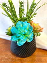 13" Teal tranquility Centerpiece