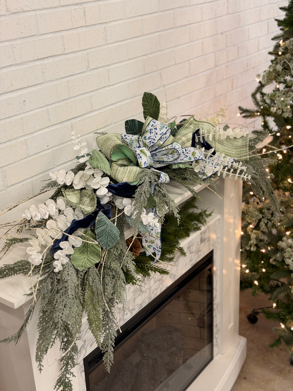 Frosted Evergreen Swag Kit