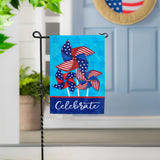 Celebrate Pinwheel Applique Garden Flag