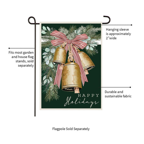 Golden Bells Applique Garden Flag view 5 from Magnolias Home Decor
