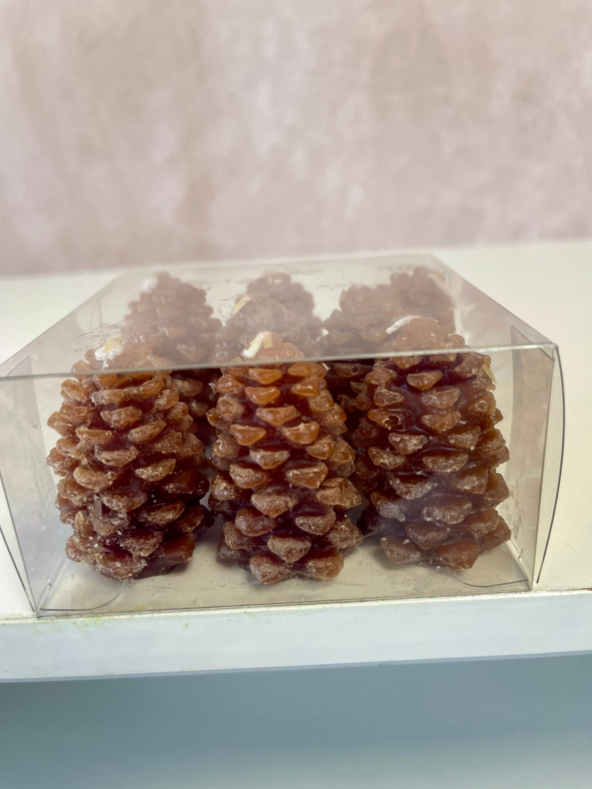 Pinecone Shaped Tealight Box of 9