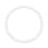 White Stretchy Facet Mila-Mix Bracelet