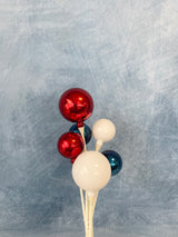 Red, White, and Blue Ball Pick -2 Styles