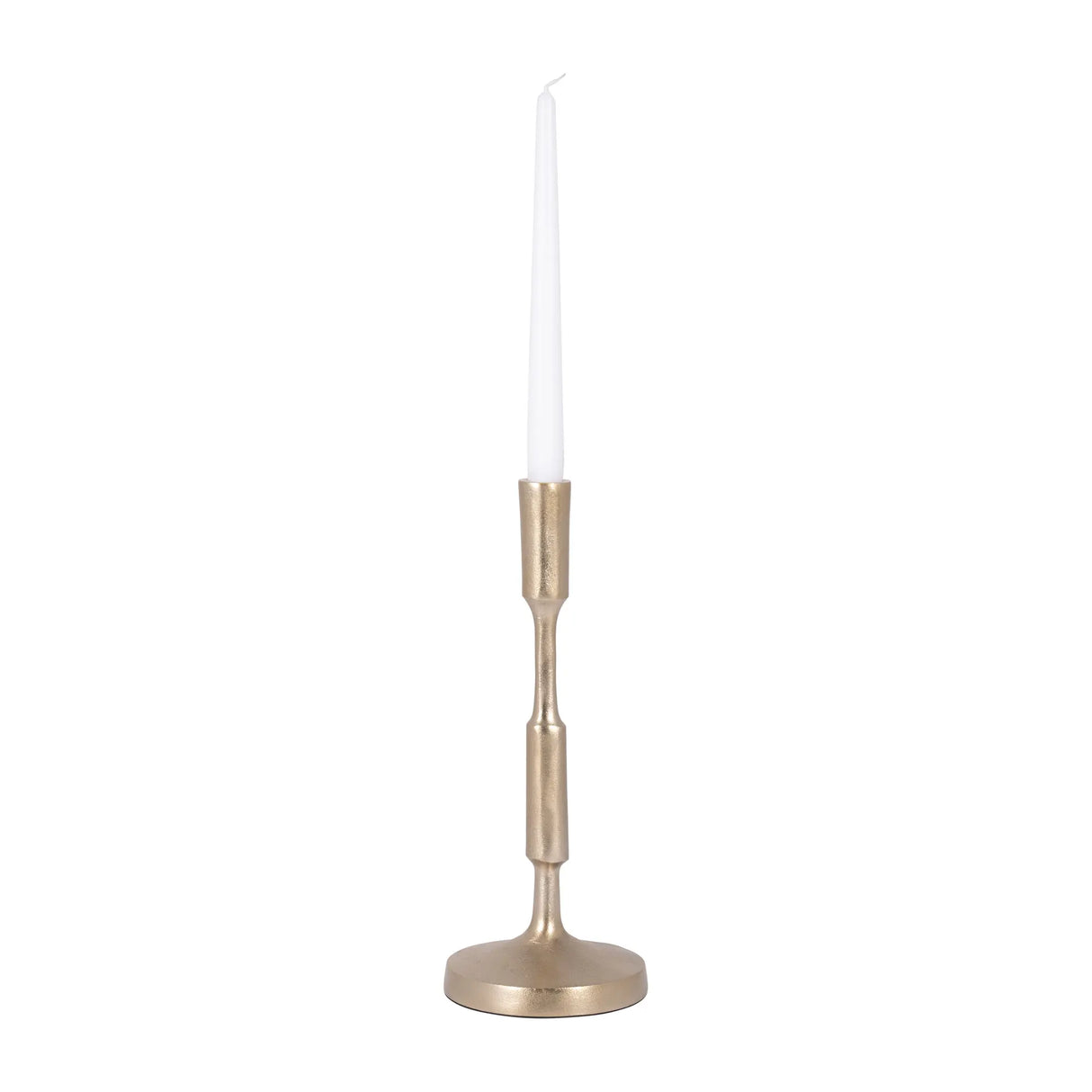 12" Champagne Taper Candleholder