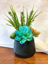 13" Teal tranquility Centerpiece