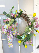 22" Spring Egg Wreath