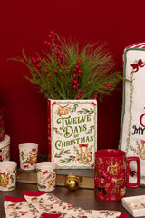 Twelve Days of Christmas Large Book Vase