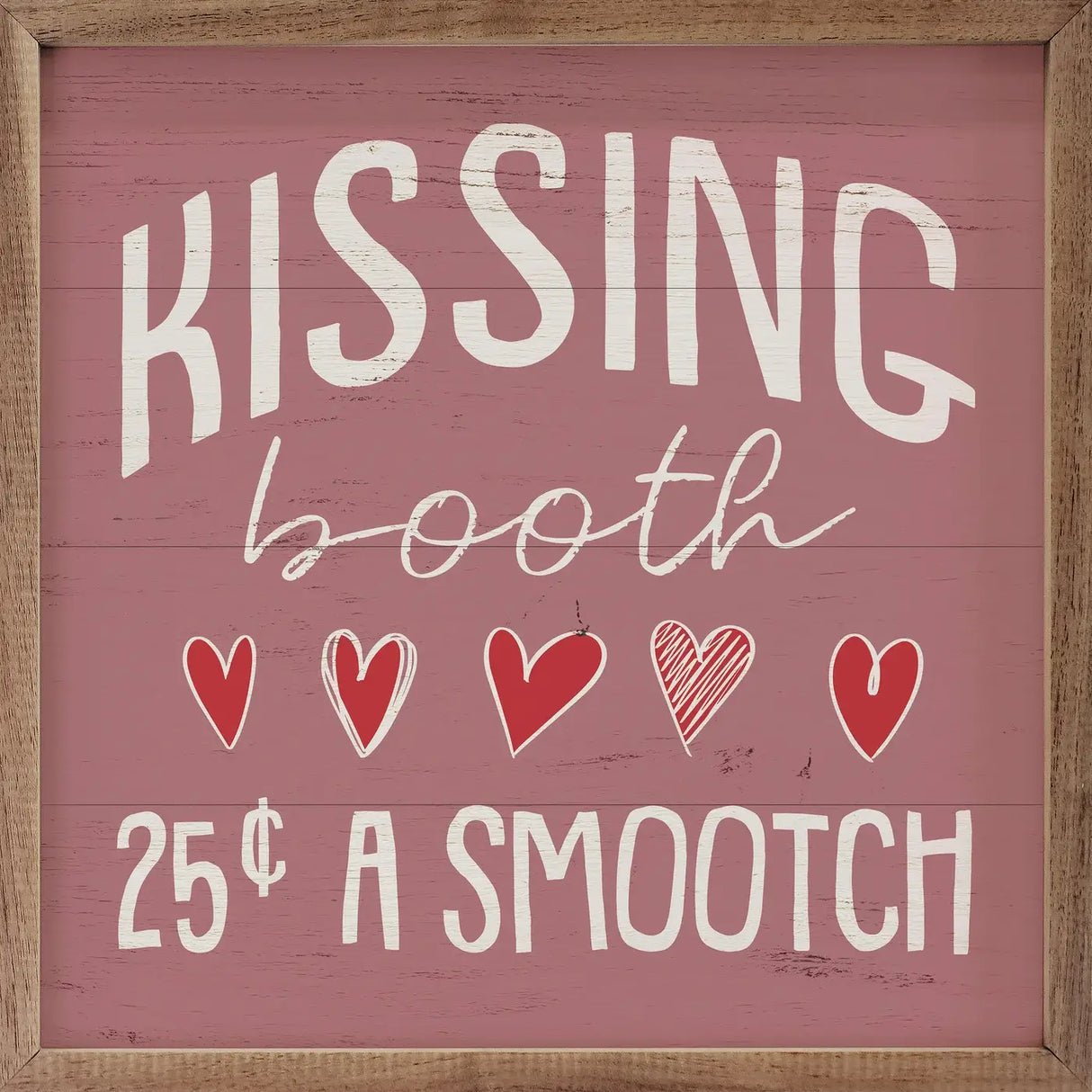 Kissing Booth Smootch Wood Art