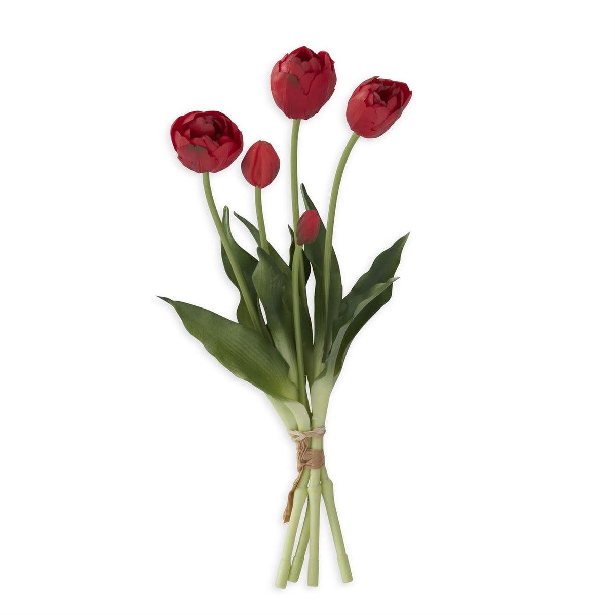 Red Real Touch Tulip Bud & Bloom Bundle